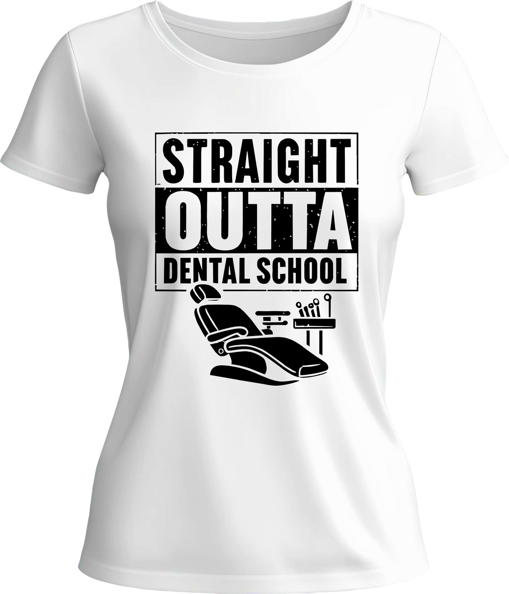 Тениска Straight outta dental school