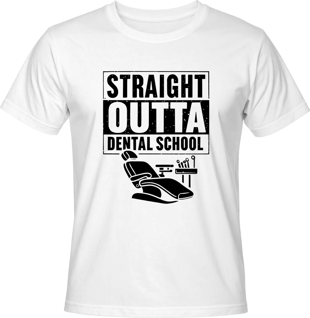 Тениска Straight outta dental school