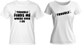 Тениски Trouble finds me / Trouble