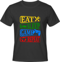 Тениска EAT SLEEP GAME REPEAT