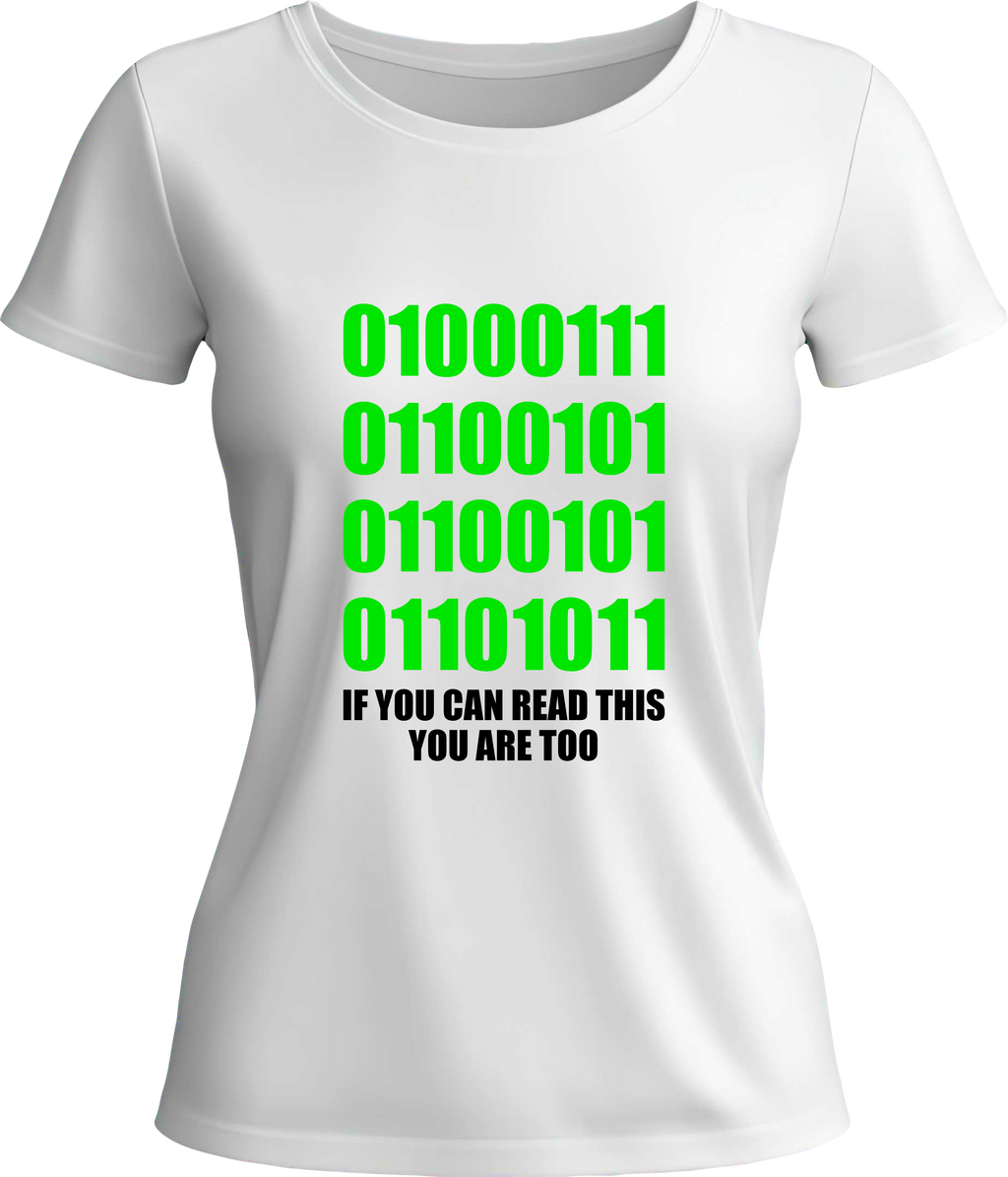 Тениска 0100011 if you can read this