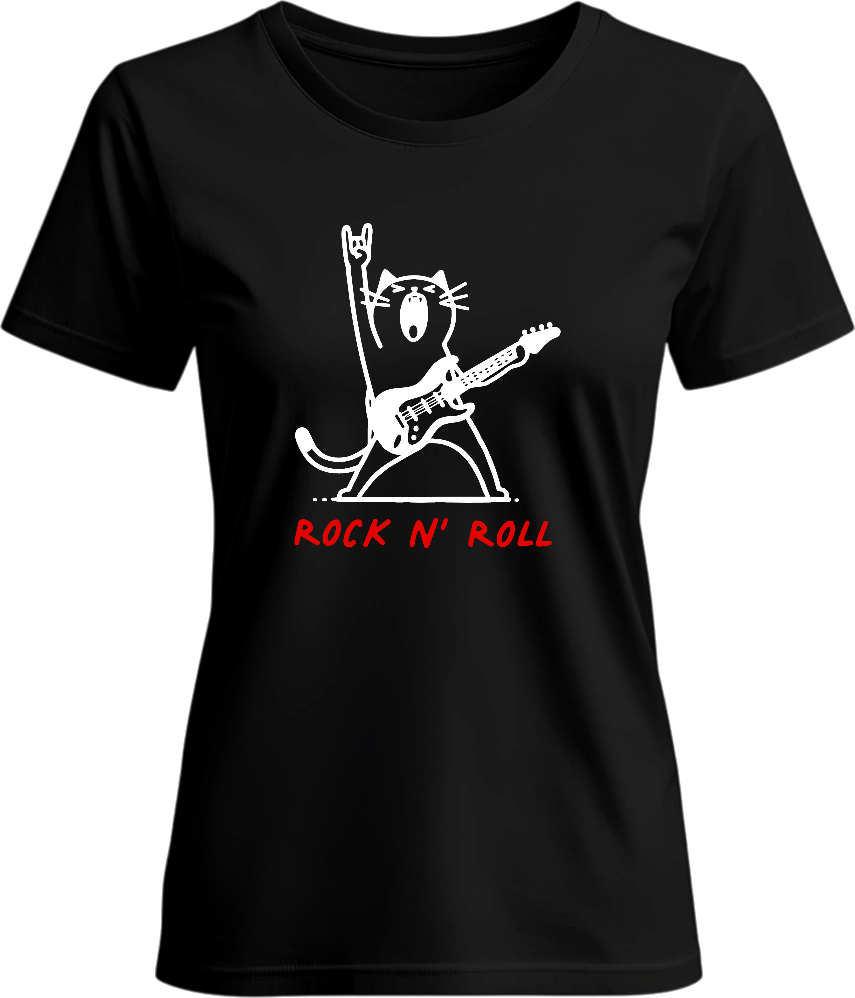 Тениска Rock and Roll Cat