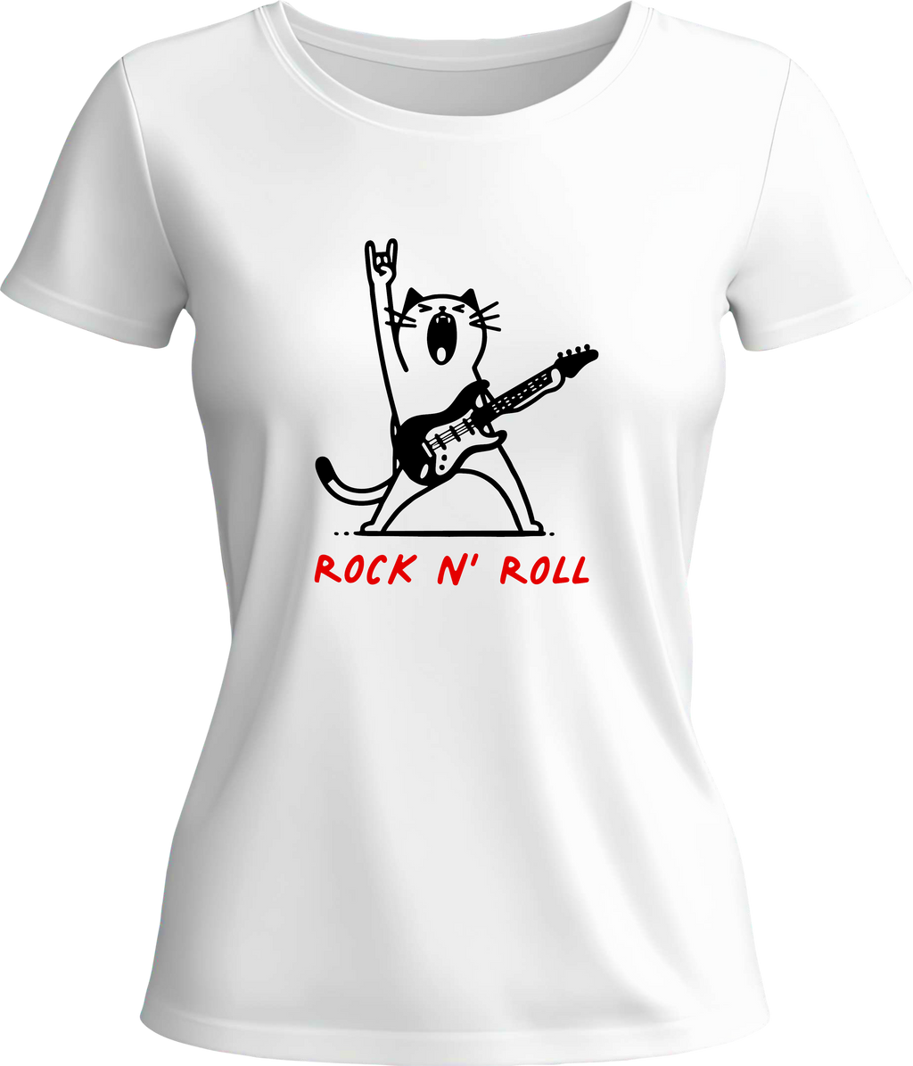 Тениска Rock and Roll Cat