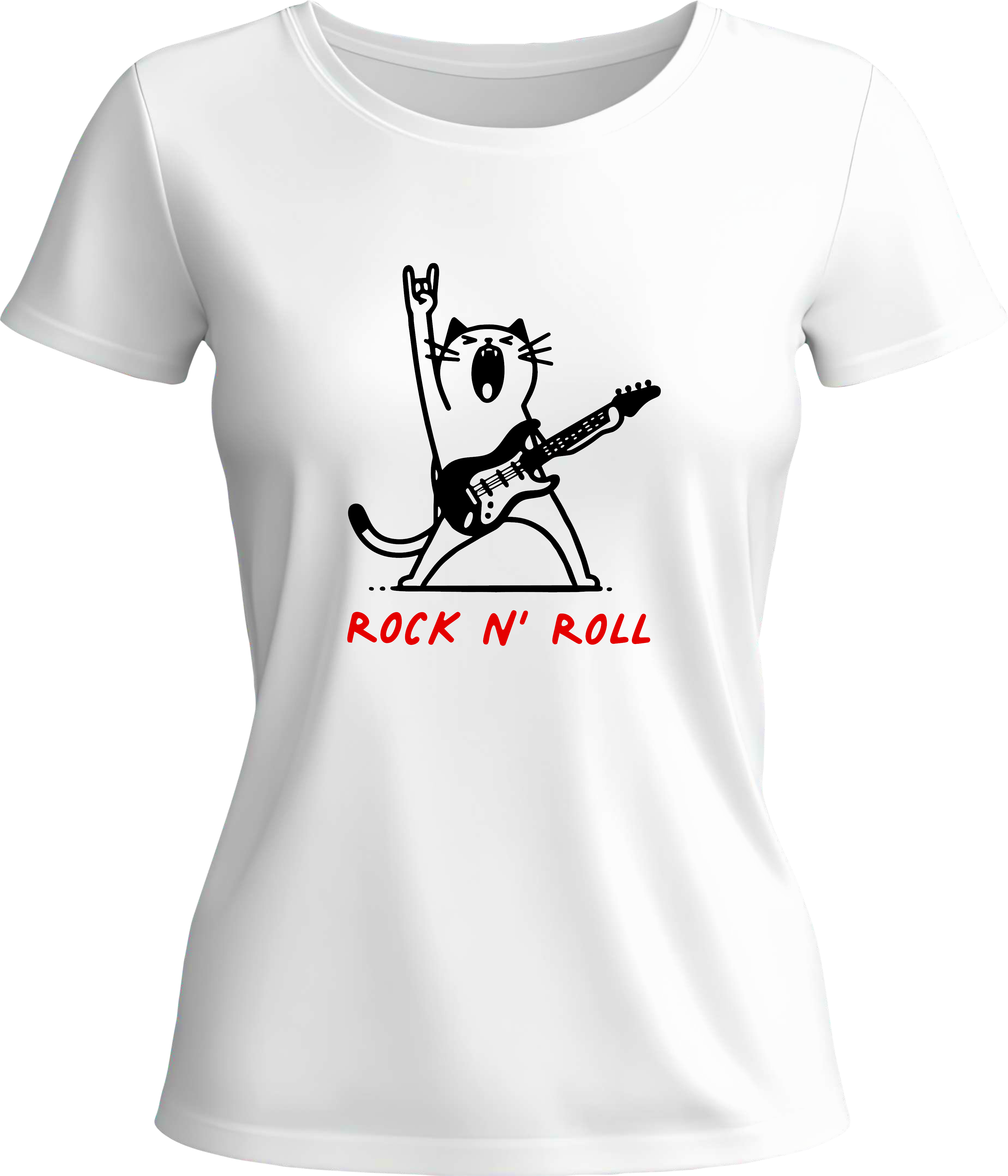 Тениска Rock and Roll Cat