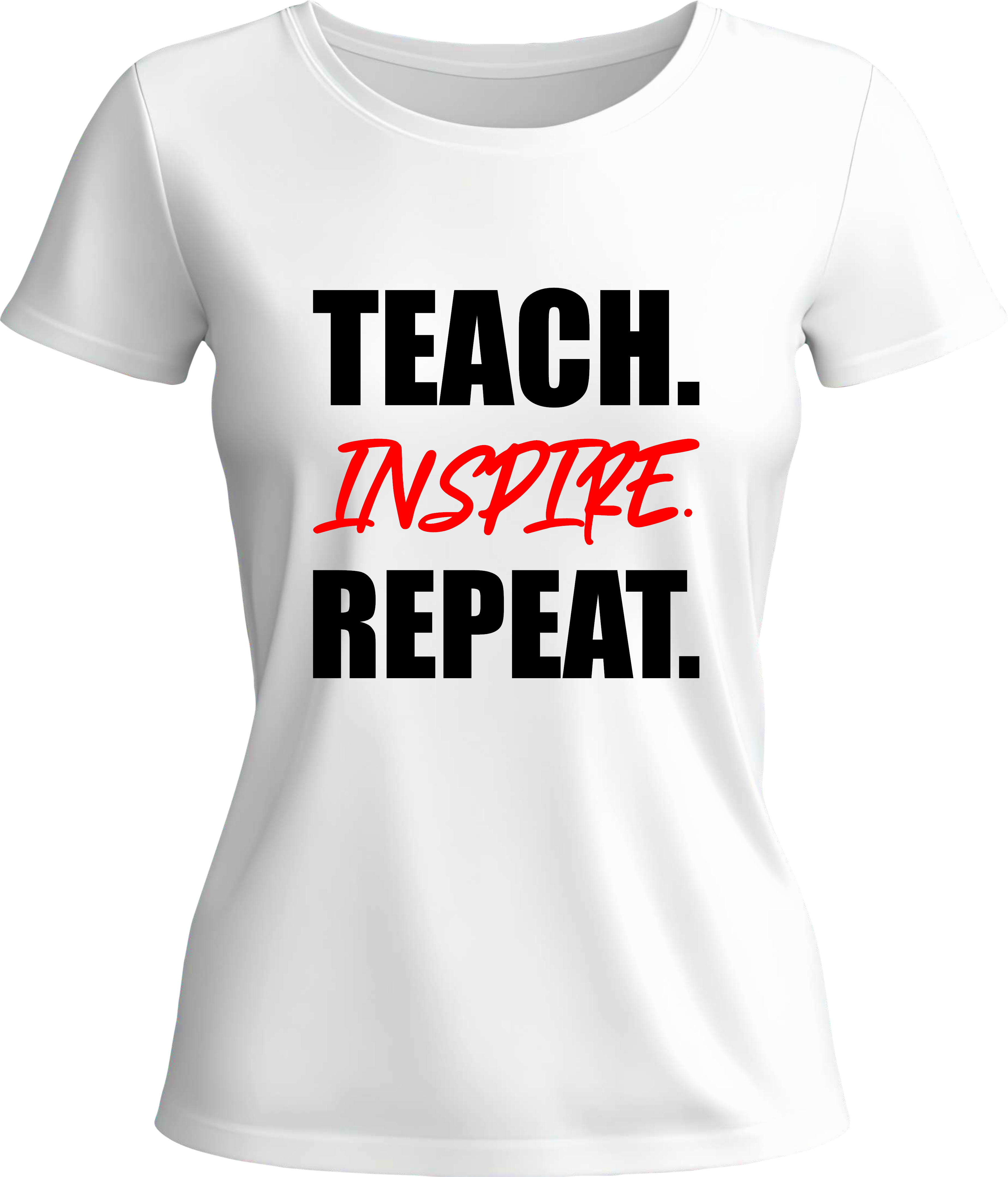 Тениска Teach Inspire Repeat.
